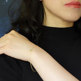 Star Orbit Diamond Star Bracelet Silver
